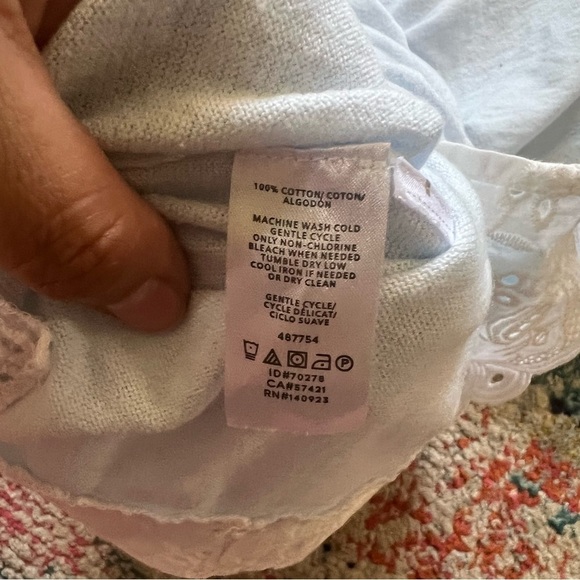 LOFT big Lebowski Knit Top size S soft blue - Picture 6 of 6